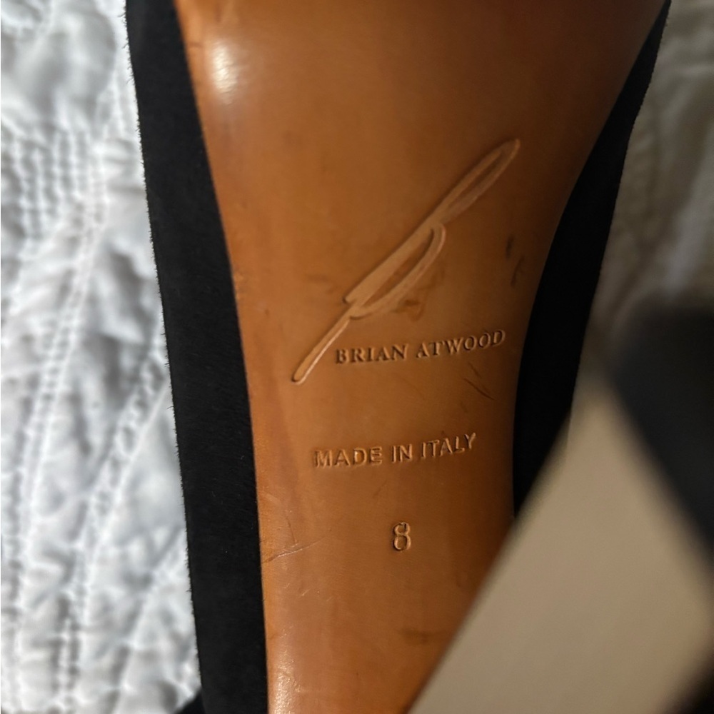 Brian Atwood Edeline High Heel Ankle Zip Size 8 - Picture 3 of 4
